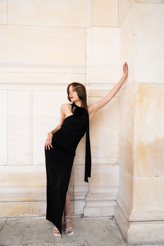 Robe Kalamata - Robe sexy avec dos nu et fente