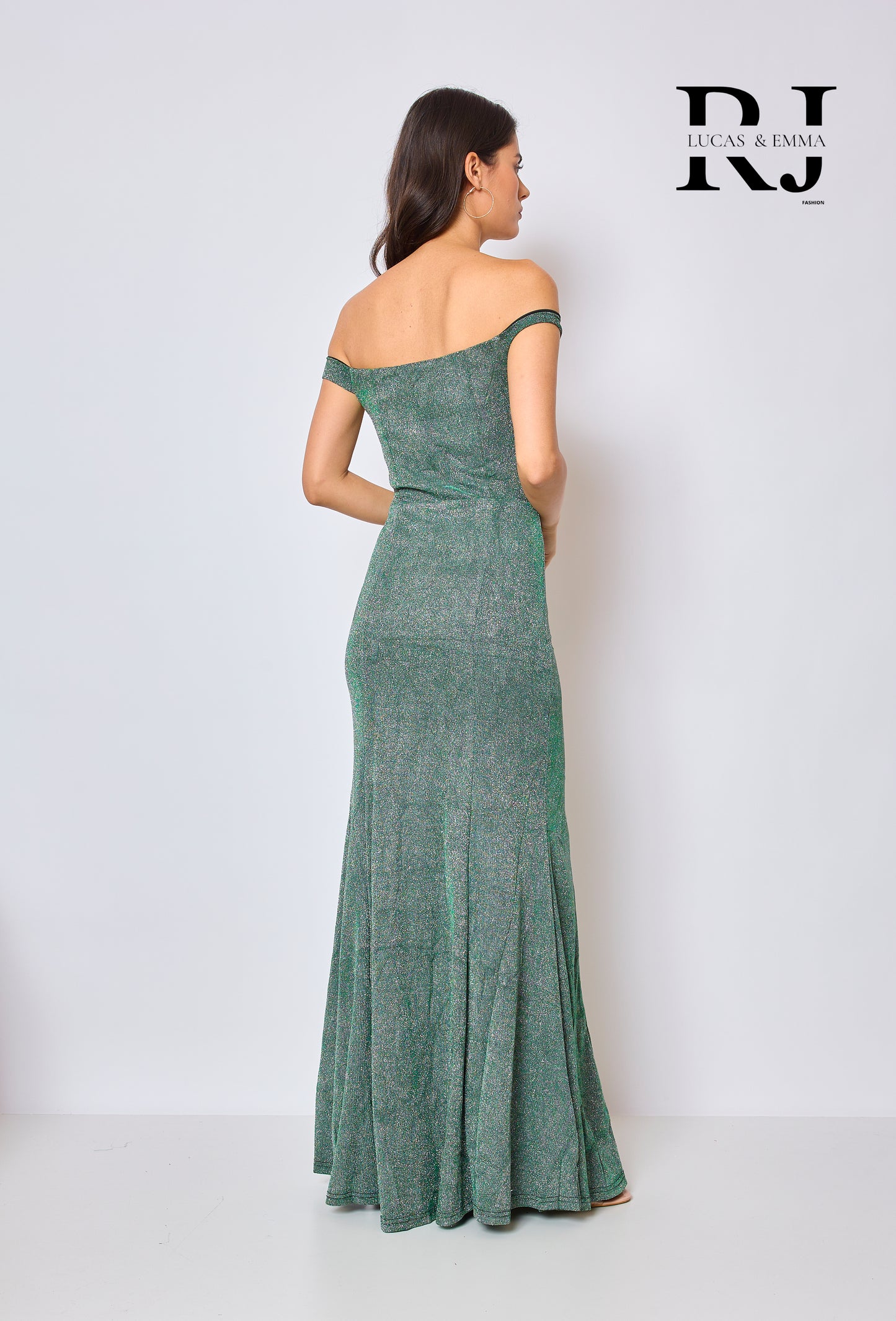 Minks - Robe de soirée brillante à coupe sirène avec bretelle tombante sur l'épaule